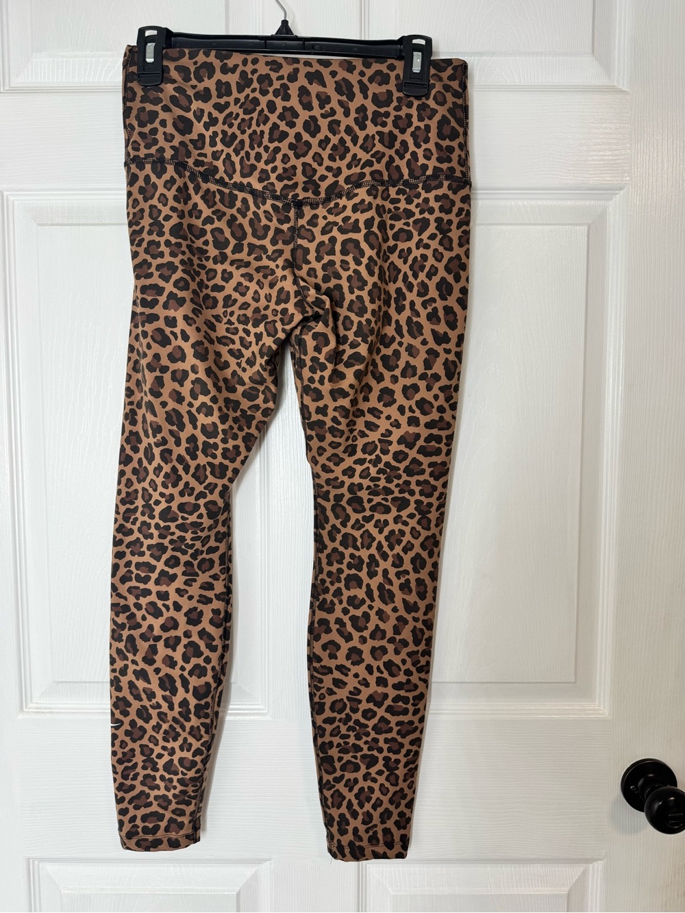 Nike Leopard Print Leggings - Brown & Black - Picture 3 of 4